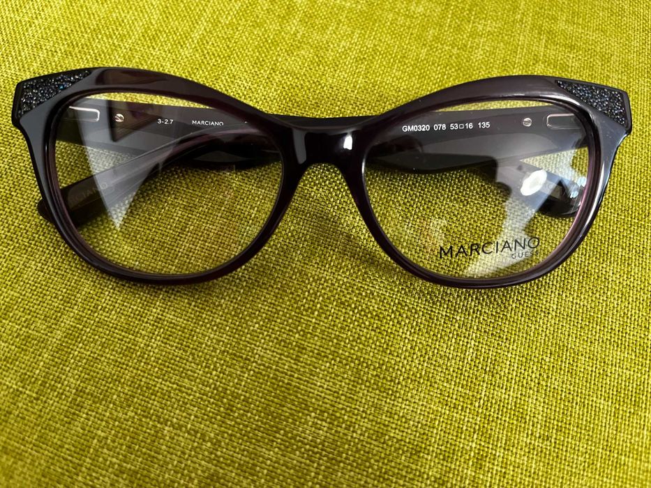 Оригинални очила с диоптрични рамки Guess by Marciano, цвят лилав