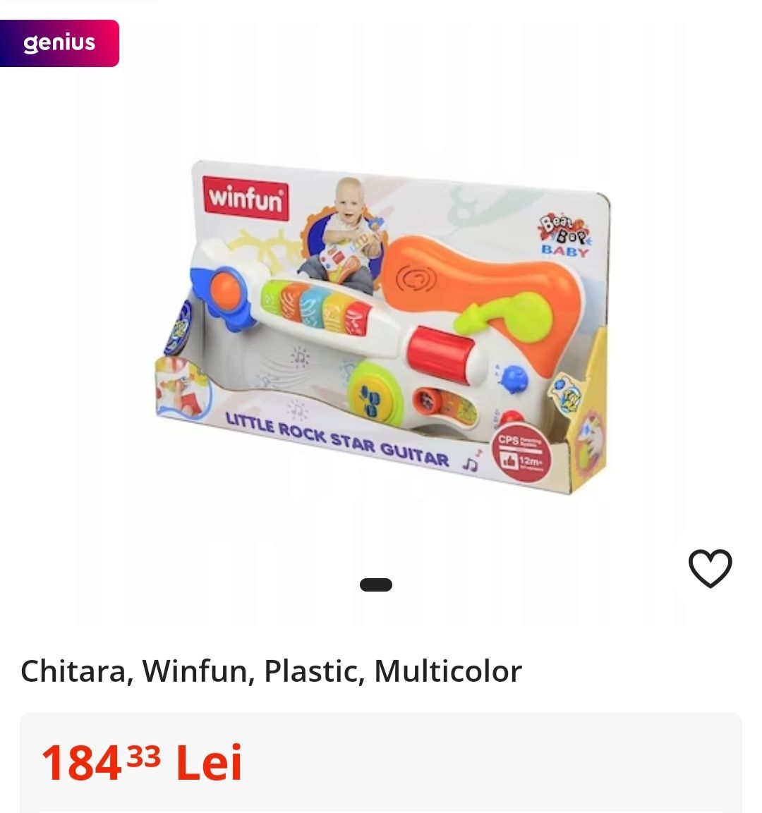 Chitară jucarie interactiva Winfun, noua