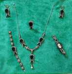 Set complet 6 piese din safir și argint, EMIRATE