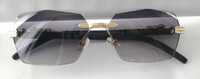 Ochelari de soare Cartier model 6, lentile negre, rama neagra