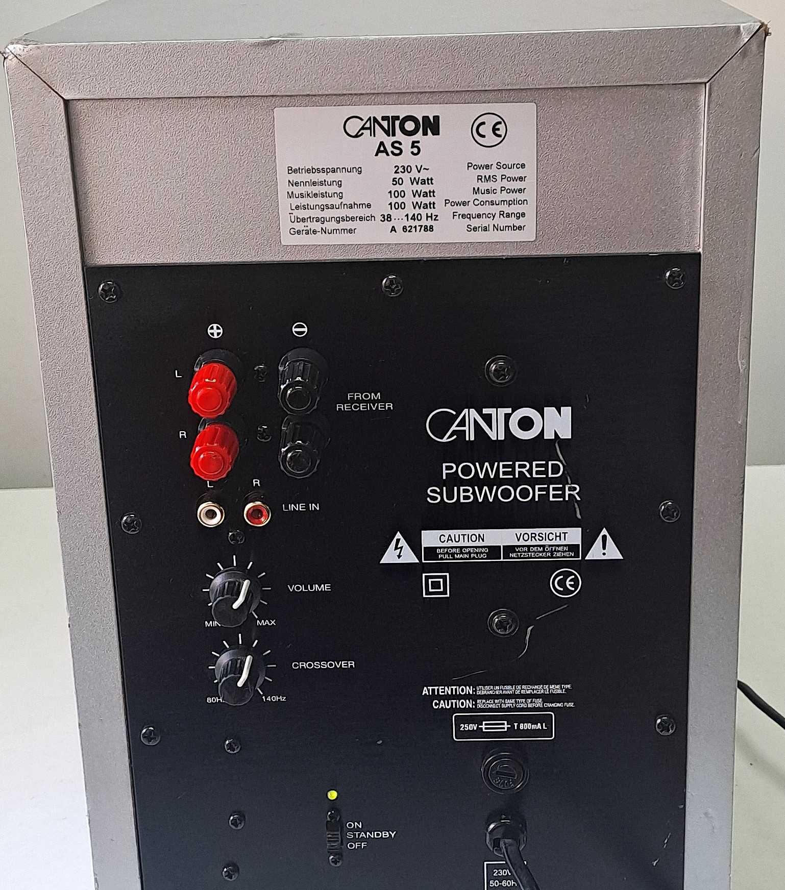 Canton AS 5 activ 100 W muzica