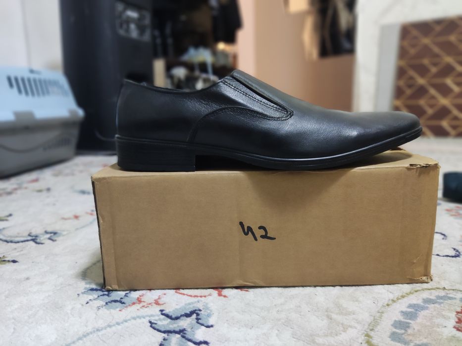 Офицерские туфли натуральная кожа.