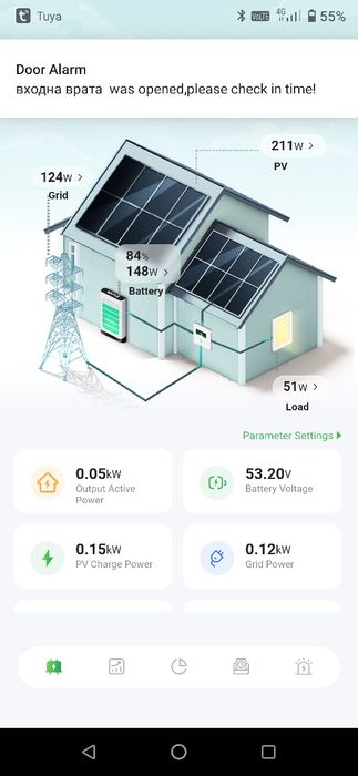 Соларен инвертор хибриден EASUN SMH-II-2.2KW-WIFI
