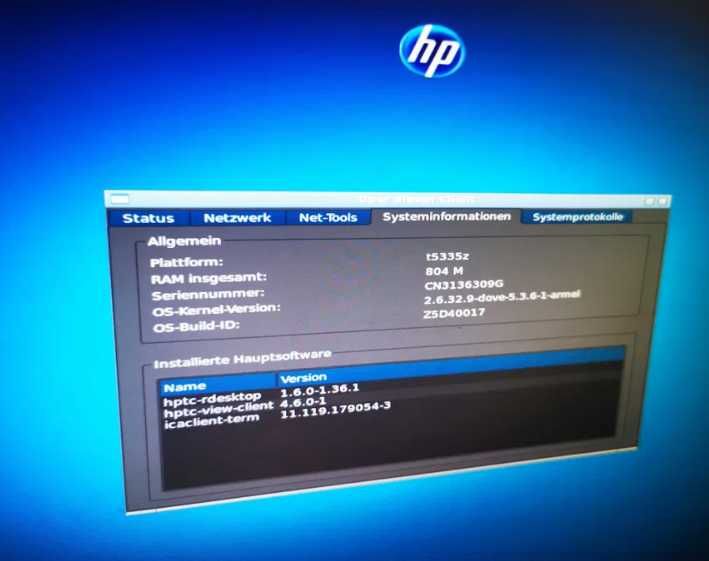 HP Thin Client HSTNC 014 TC Model: t5335z