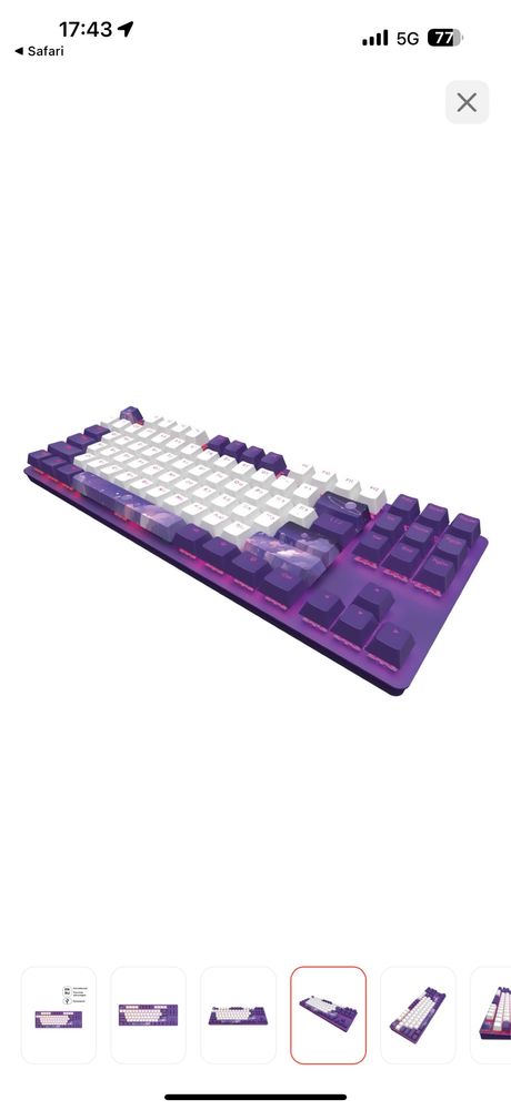 Клавиатура Red Square Keyrox TKL Hyperion RSQ-20039 фиолетовый