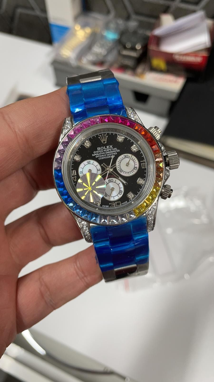 Ceas de mana Rolex Daytona Rainbow