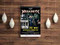 Megadeth - Poster Romania - Arenele Romane