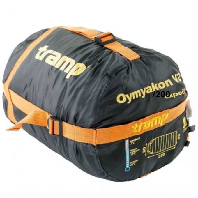 Спальный мешок Tramp Oymakon T-loft Regular -30 -15 -10 коконом