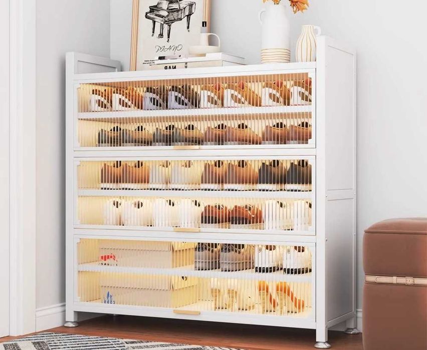 шкаф для прихожки/ металлические полки для обуви/ обувница