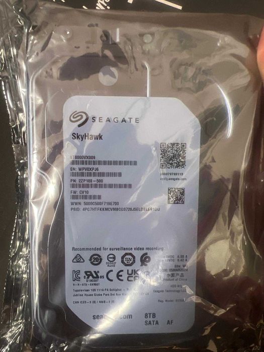 Hard disk supraveghere ST8000VX009 8TB 24/7 SkyHawk SEAGATE