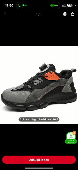 Bocanci cu bombeu metalic 47-48