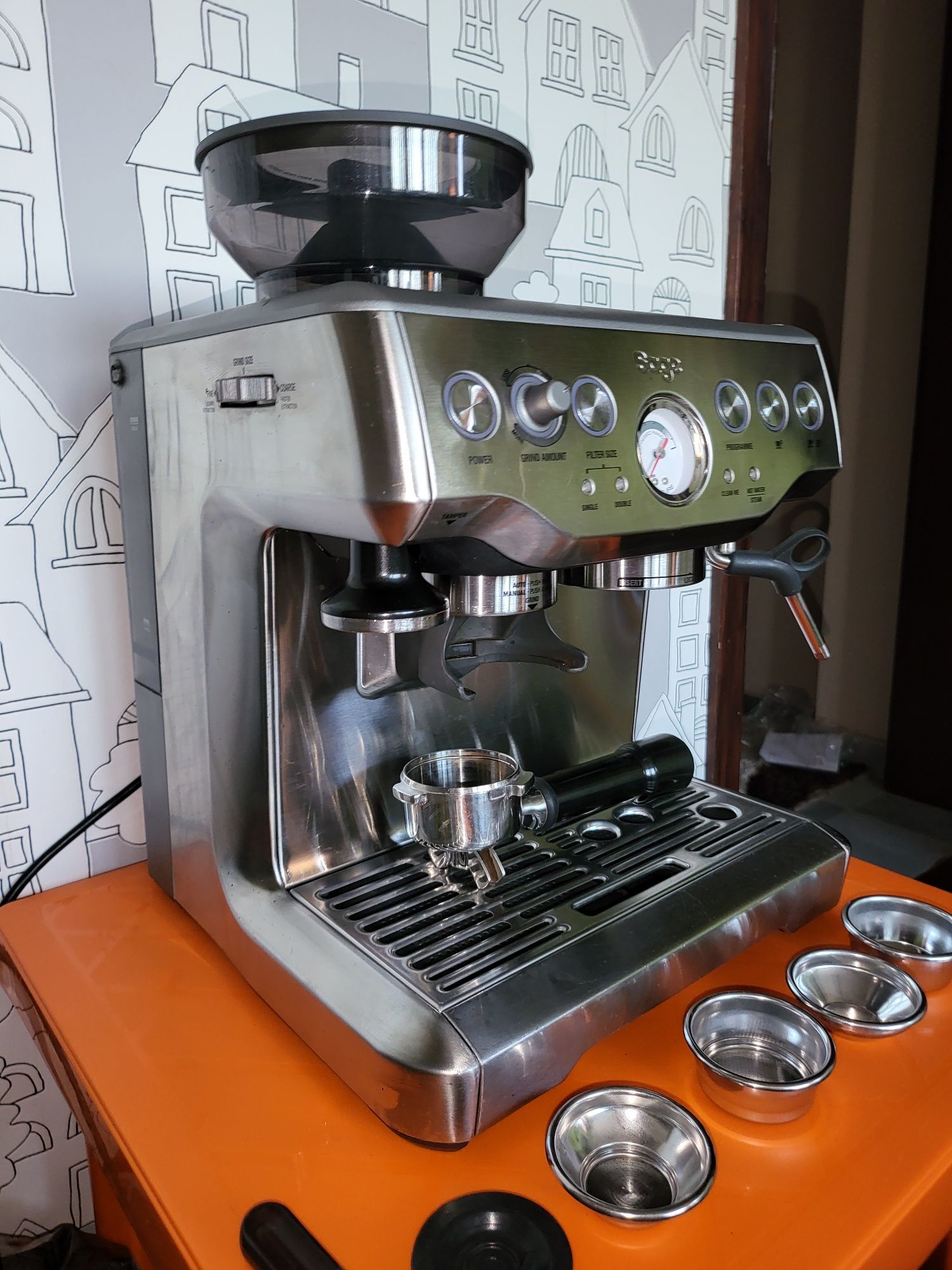 Еспресо машина SAGE Barista Express Кафемашина с кафемелачка