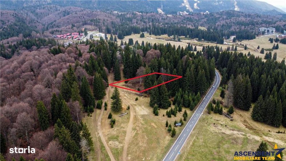 Teren cu potential:1.000 mp,proiect turisticrezidential,Poiana Brasov