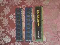 Memorii RAM, a cate 4GB RAM, DDR3, 1600 MHZ / 3200 MTS frecventa