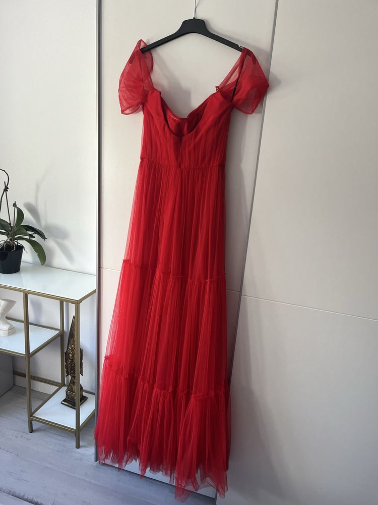Rochie ocazie rosie marime S - Vera Wang !