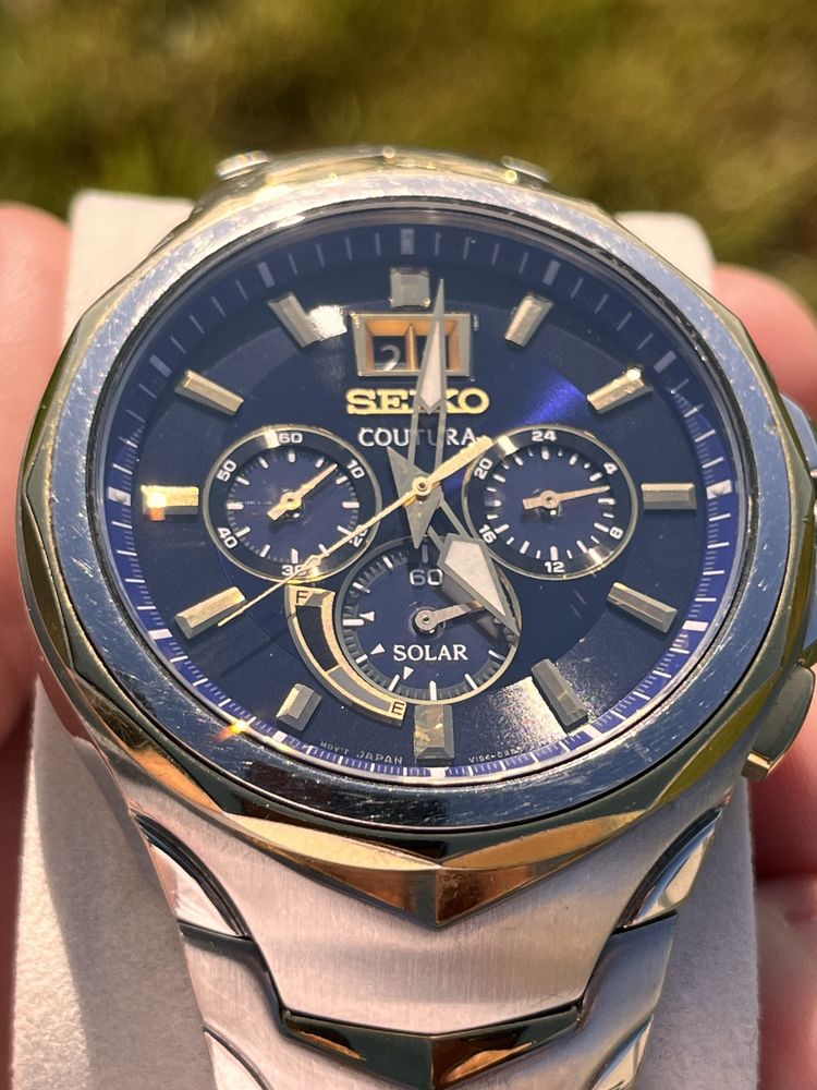 Seiko Coutura Cronograf 45mm V194-0AB0 Solar Watch