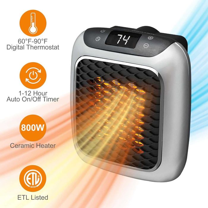 Печка Handy Heater Turbo 800W многоцветен с регулируем термостат