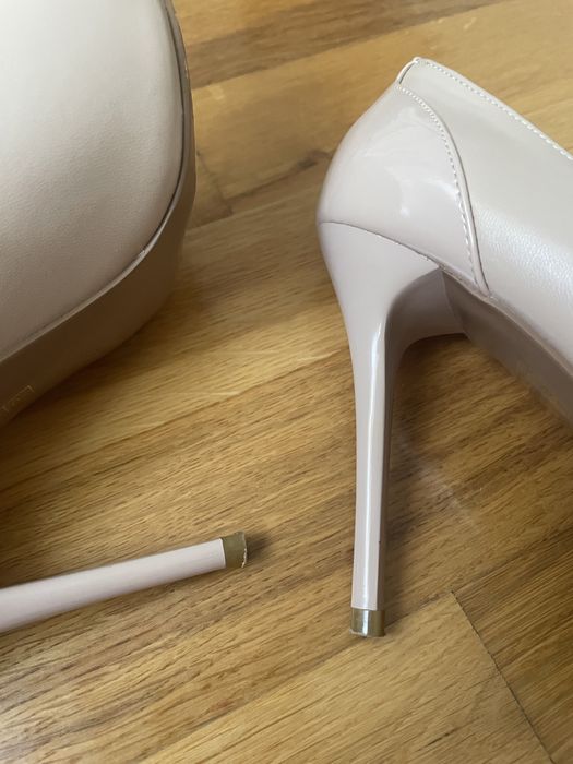 Stiletto nude 37 , 24 cm