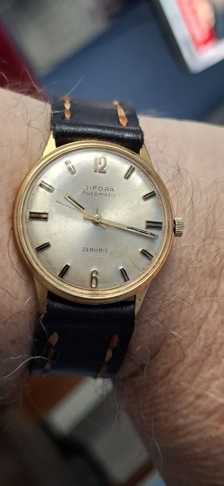 BIFORA automatic 23 rubine ceas de mînă bărbătesc ,curea din piele .