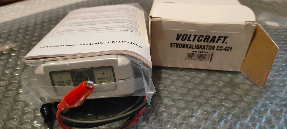 Calibrator tensiune / curent - Voltcraft - Alb / Negru