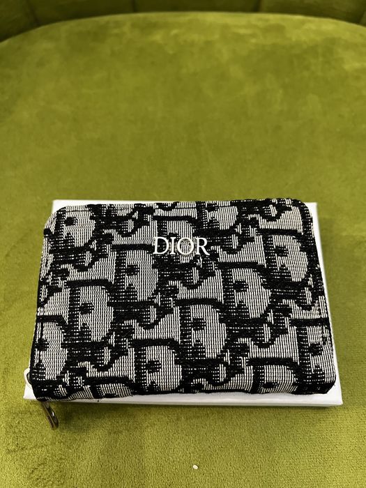 Portofel dama Dior culoare negru cu alb