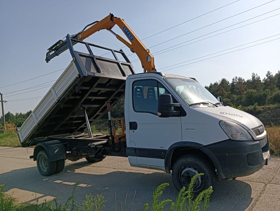 Iveco 65c18 basculabil cu macara