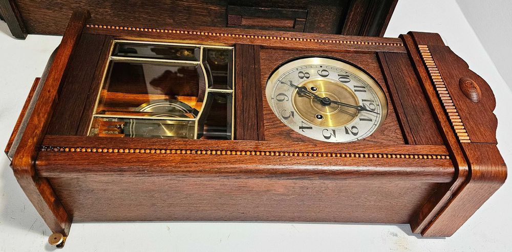 Ceas de perete cu pendula Gustav Becker Silesia P38