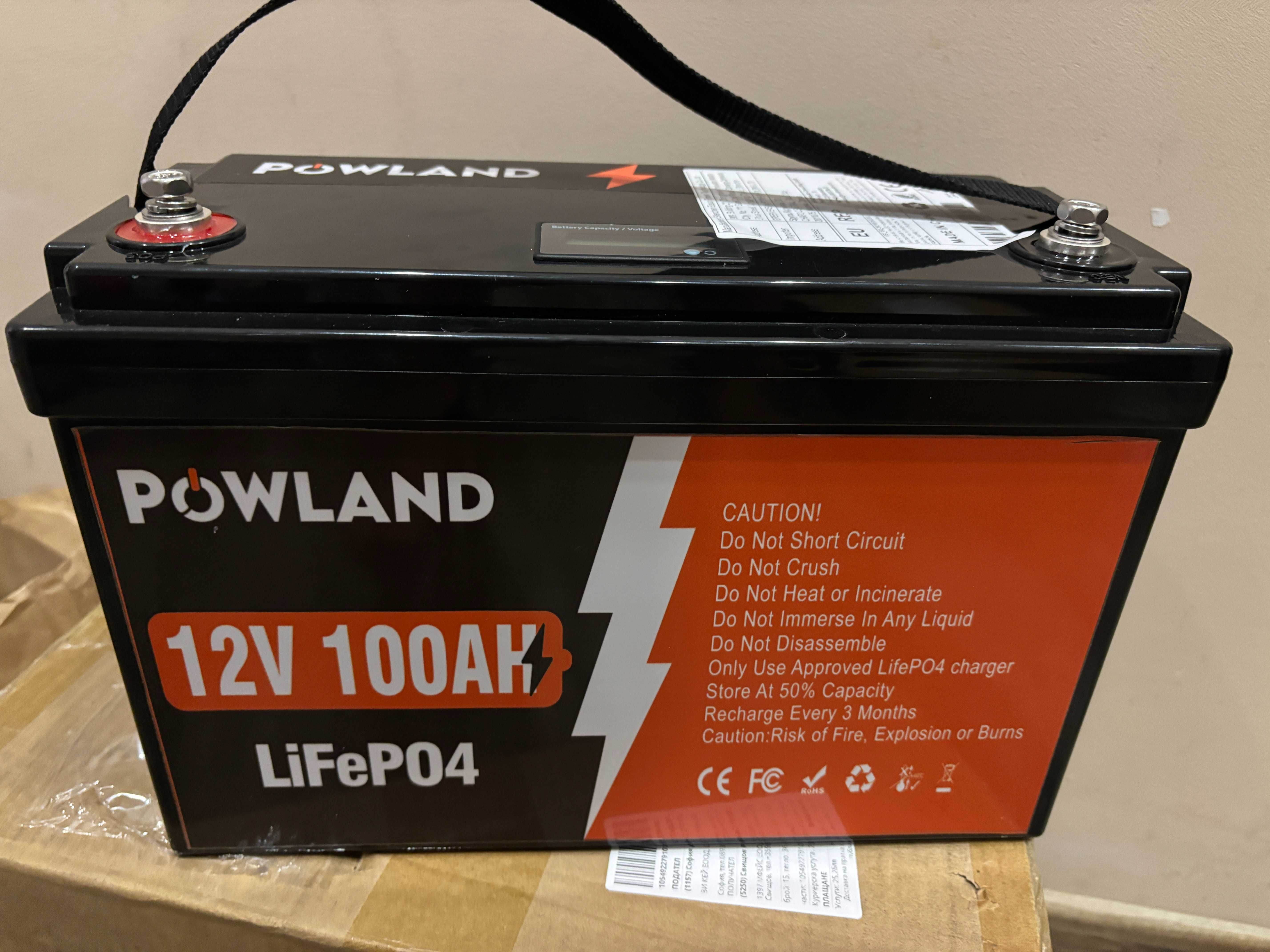 Тягов Литиево Желязо Фосфатен Акумулатор 100Ah 12v нов