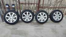 Roți 5x112 R16 cu anvelope de iarna Bridgeaone blizzak lm005 205 55 16