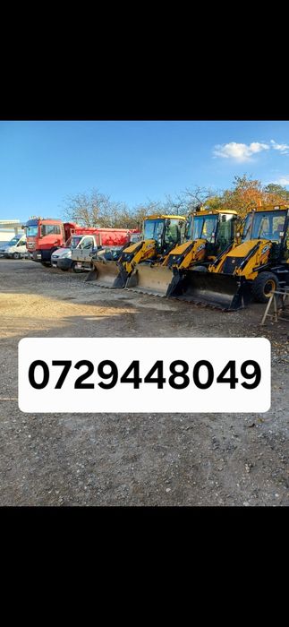 Inchiriez buldoexcavator, compactor, excavator, transport basculab