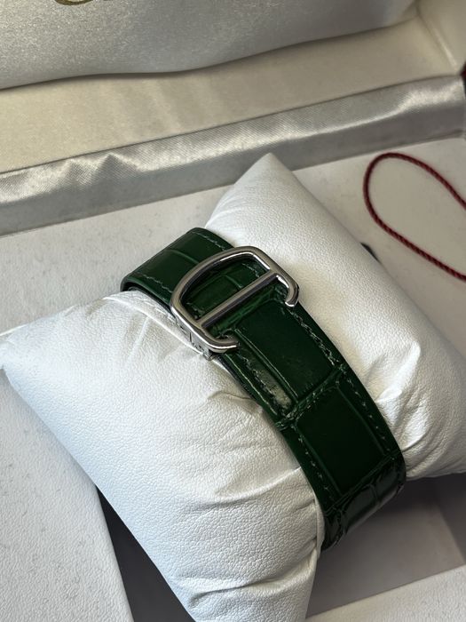 Cartier Santos Green Leather ЕДИНСТВЕН!!!