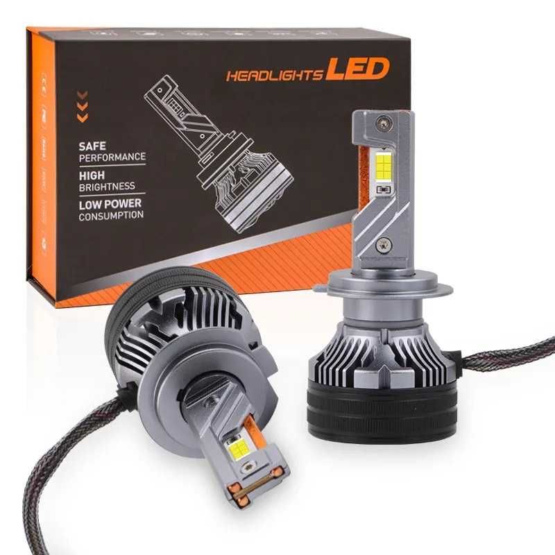 Комплект 2 LED крушки, H7, 31 000Lm, 2x65W, 6000К, 76.5x36мм, 3570 чип