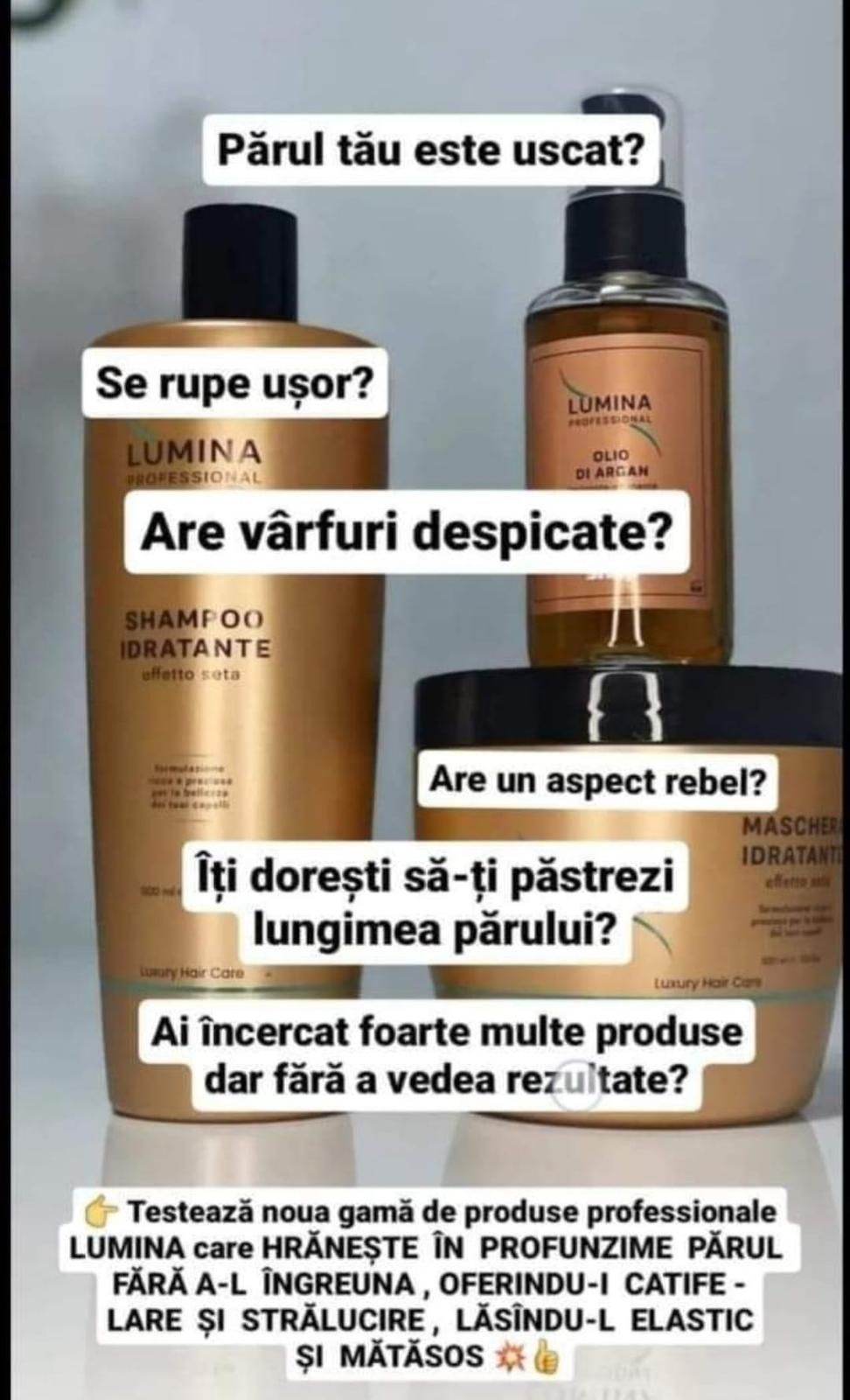 Șampon Hidratant - Efect de Matase- LUMINA PROFESSIONAL