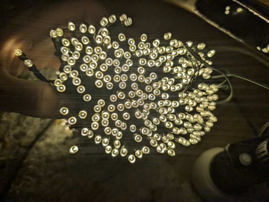 Instalație Led 50M 500 leduri lumină caldă