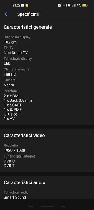Tv Philips 102 cm