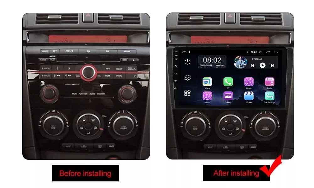 Navigatie Dedicata 9Inch Android Mazda 3 (2003-2009), Bluetooth, WiFi