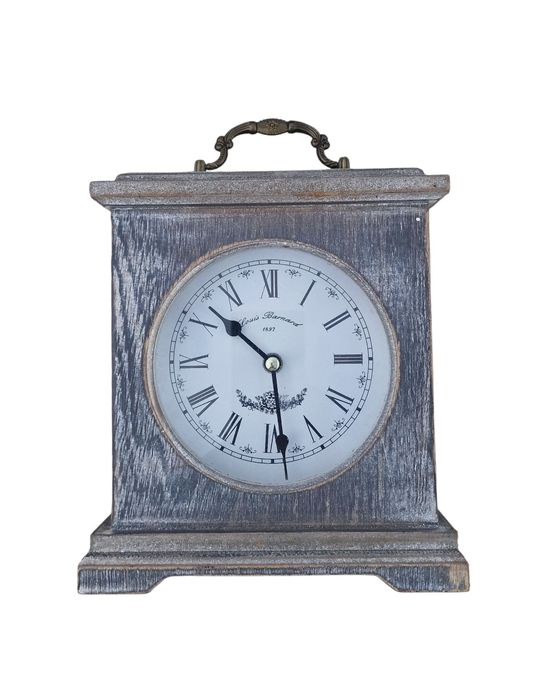 Ceas de Masa Vintage/Rustic  - Stil Suedez/Shabby Ch cu baterie.