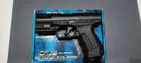 WALTHER P 99 DAO - pistol airsoft+ puctator laser SWISS ARMS