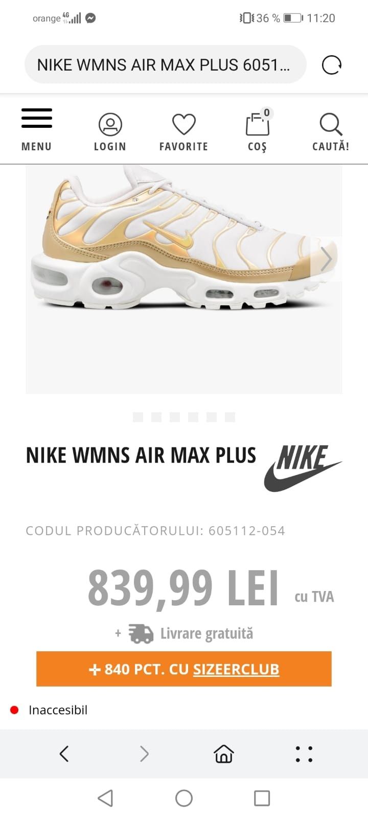 Vand PapuciI Nike WMNS air max plus