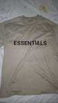 Fear Of God Essentials тениска, цвят: Camel Color