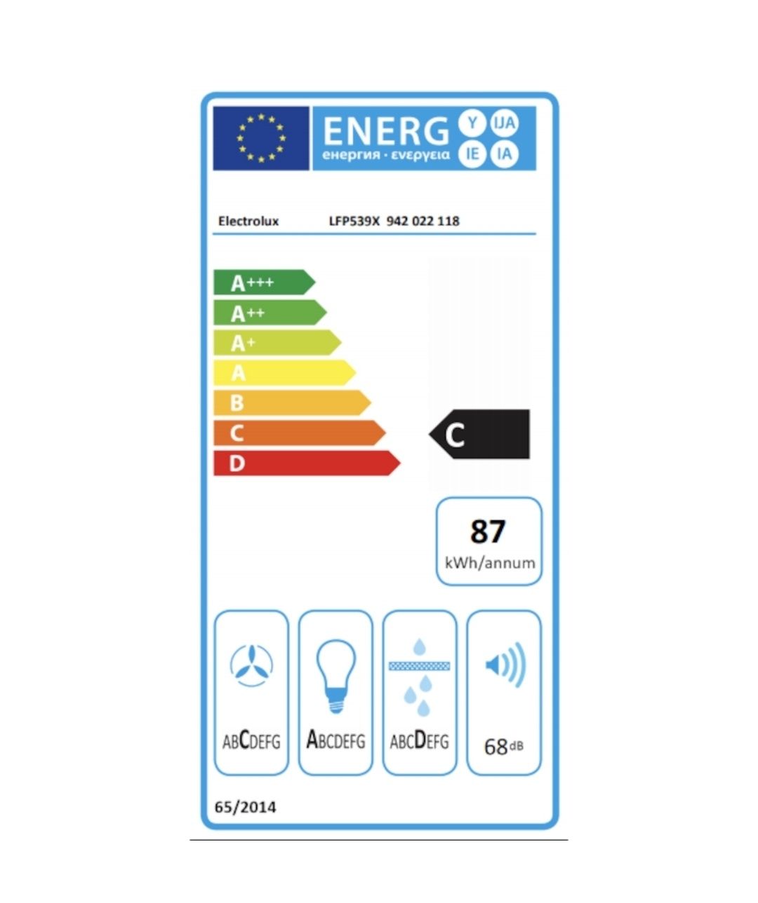 Абсорбатор Electrolux LFP539X