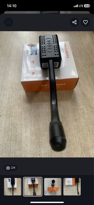 Мини камера с блок питанием зарядкой