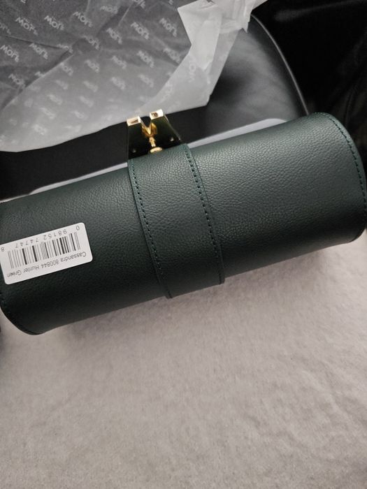 Cutie din piele naturala pentru transport doua ceasuri și bijuterii