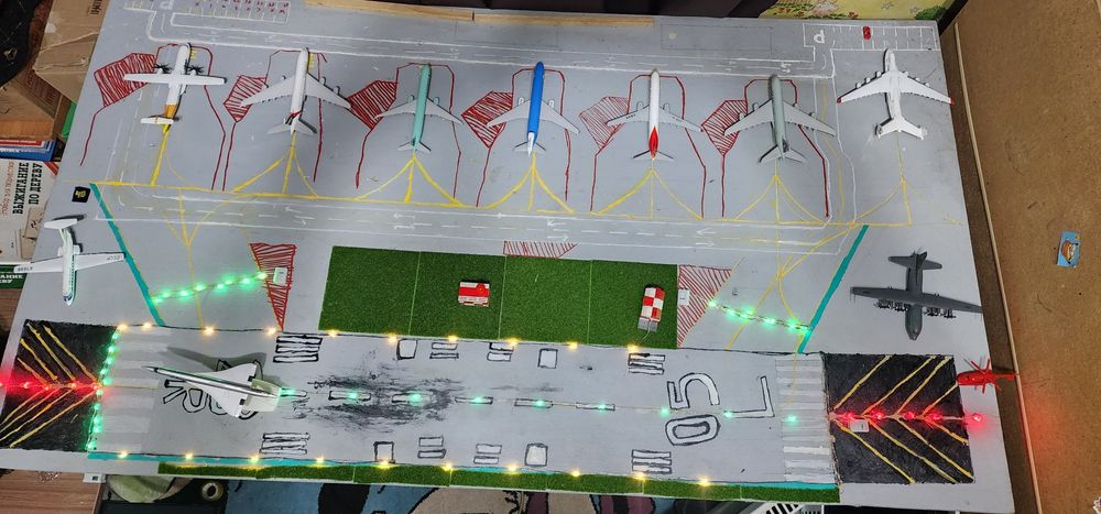 макет аэропорта без моделей самолётов