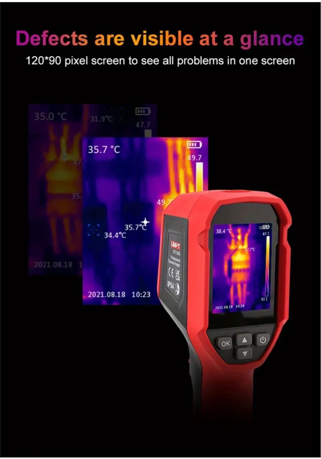 Camera termoviziune IR 120x90 25Hz / Termocamera / Imagini termice