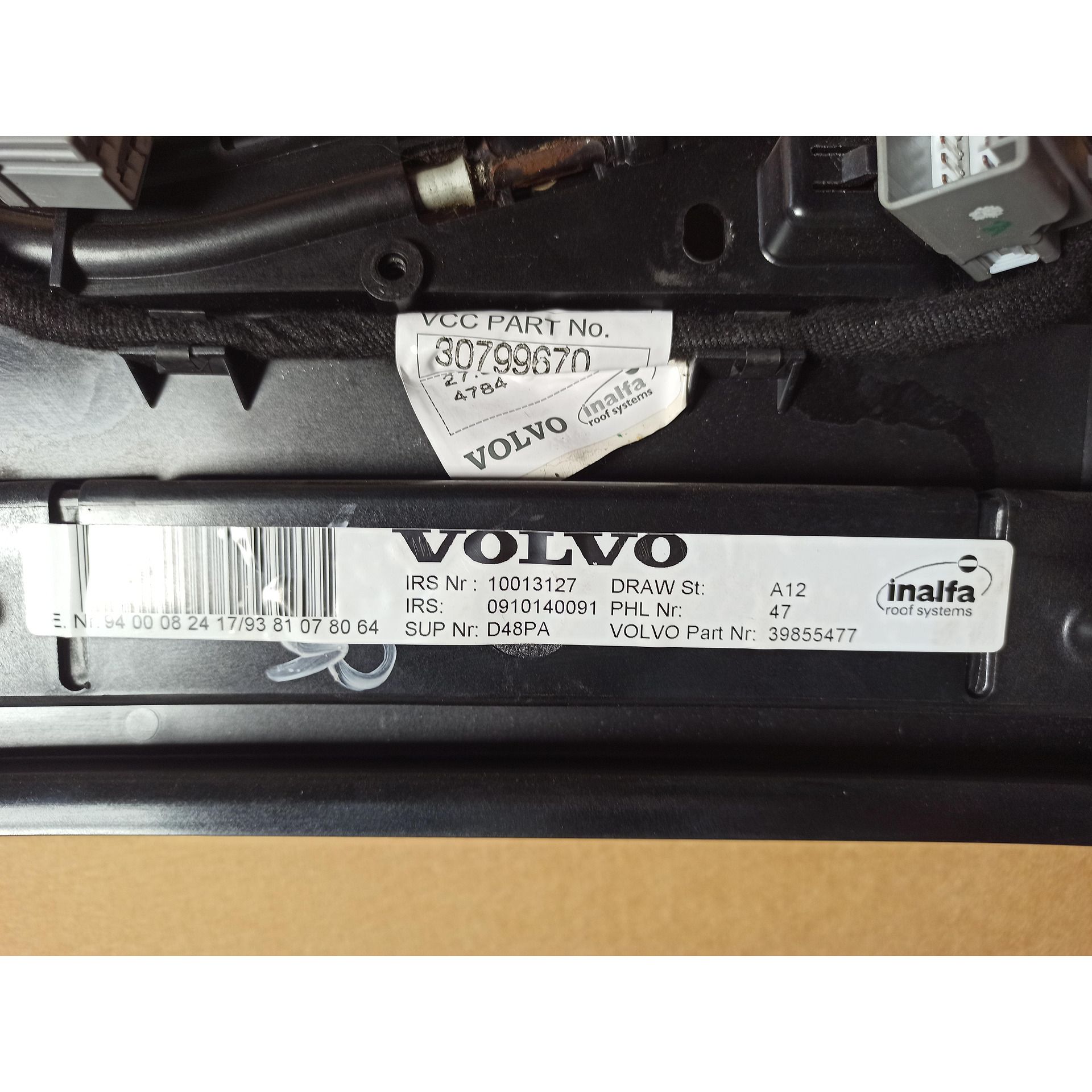 Механизъм панорама за volvo xc60 - 30799667, 31402033, 31442109