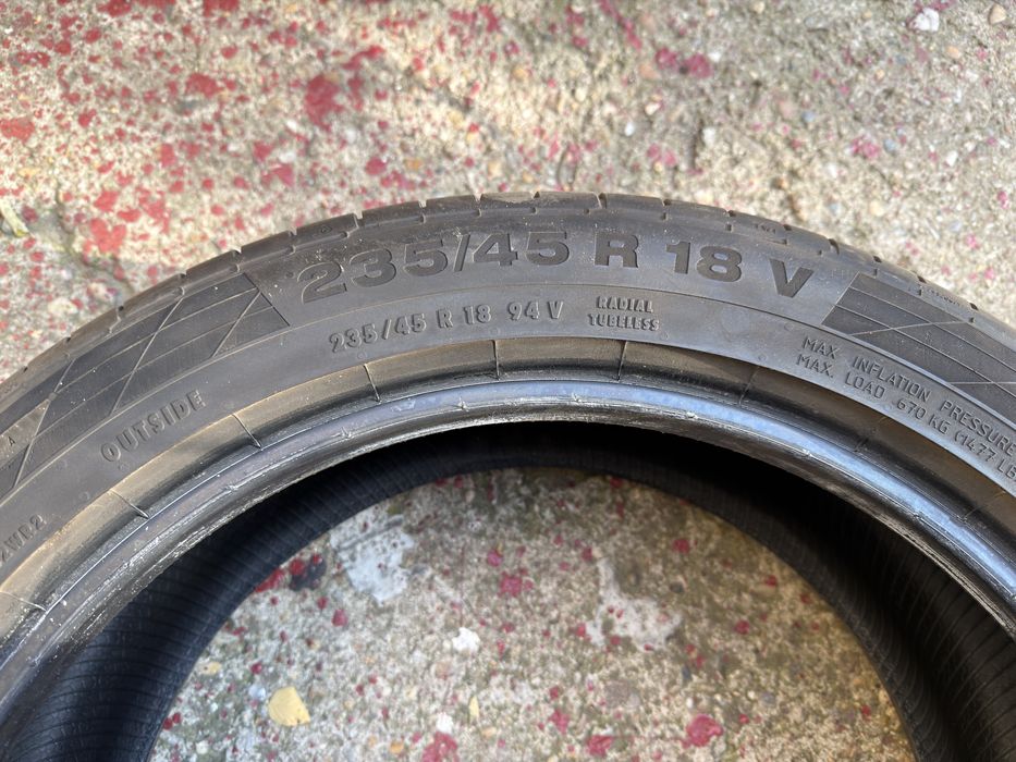 Set 4 anvelope 235 45 18 Continental - vara - an 2020