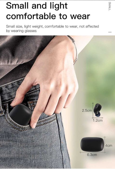 Мини Слухов Апарат Тип Тапи Слушалки Презареждаеми Дискретни