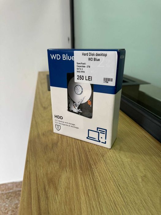 ZAP AMANET MARGEANULUI - WD Blue Hard Disk 2TB - Sigilat #1756