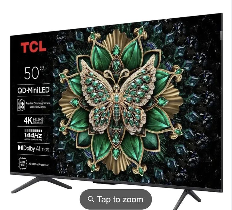 Televizor Smart MiniLED TCL 50C61K, 126 cm, Google TV, 4K Ultra HD
